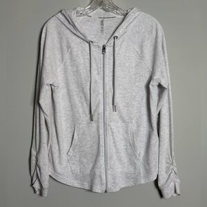 Calvin Klein Performance Light Gray Waffle Knit Top Size Medium